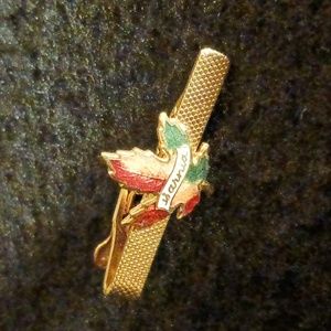 Sarnia Souvenir Enameled Tie Clasp Vintage